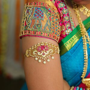 Kanjivaram Silk Saree in Emerald Green